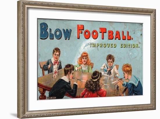 'Blow Football' Table Football Game-null-Framed Giclee Print