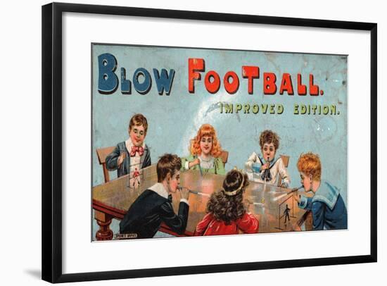 'Blow Football' Table Football Game-null-Framed Giclee Print