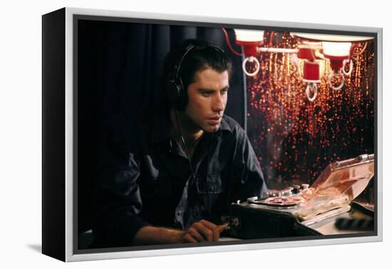 Blow Out by Brian by Palma with John Travolta, 1981 (photo)-null-Framed Stretched Canvas