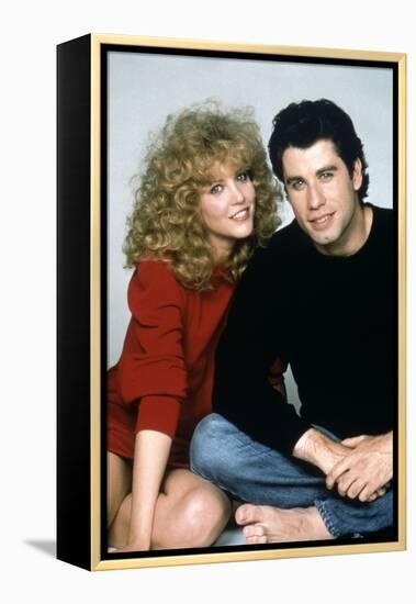 Blow Out by Brian by Palma with Nancy Allen and John Travolta, 1981 (photo)-null-Framed Stretched Canvas