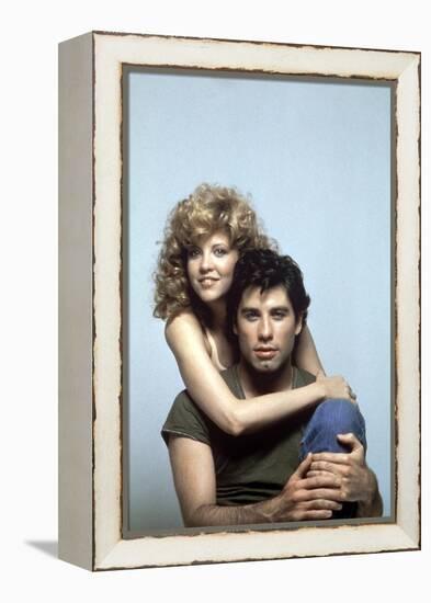 Blow Out by Brian by Palma with Nancy Allen and John Travolta, 1981 (photo)-null-Framed Stretched Canvas