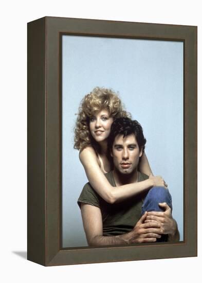 Blow Out by Brian by Palma with Nancy Allen and John Travolta, 1981 (photo)-null-Framed Stretched Canvas