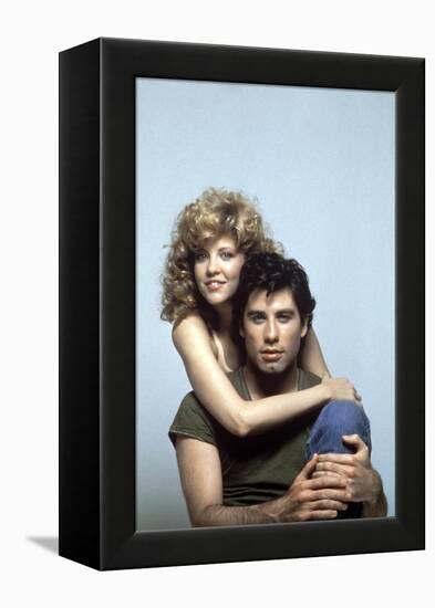 Blow Out by Brian by Palma with Nancy Allen and John Travolta, 1981 (photo)-null-Framed Stretched Canvas