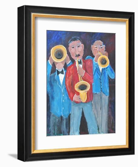 BLOW THOSE HORNS-ALLAYN STEVENS-Framed Art Print