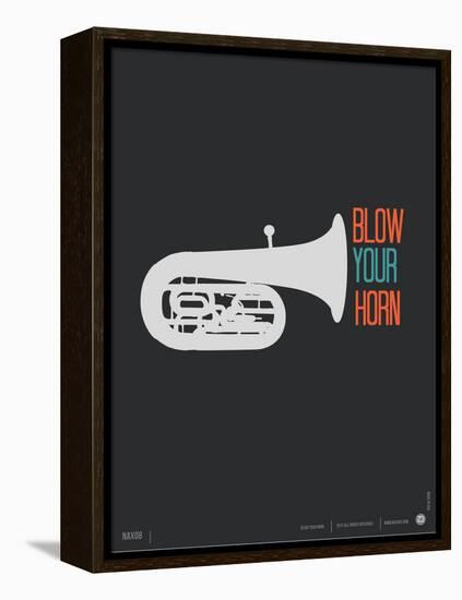 Blow Your Horn Poster-NaxArt-Framed Stretched Canvas