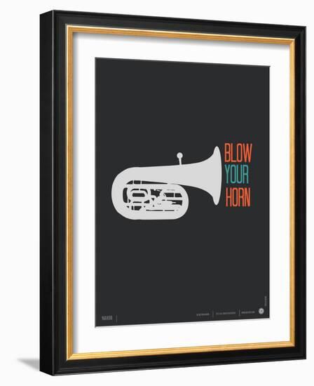 Blow Your Horn Poster-NaxArt-Framed Art Print