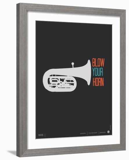 Blow Your Horn Poster-NaxArt-Framed Art Print