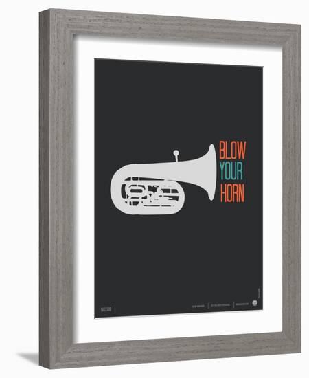 Blow Your Horn Poster-NaxArt-Framed Art Print