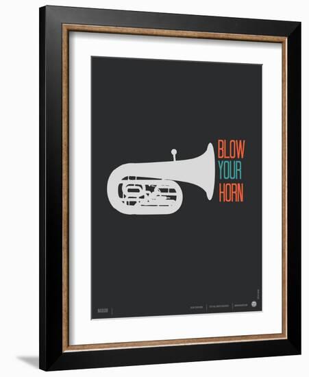 Blow Your Horn Poster-NaxArt-Framed Art Print