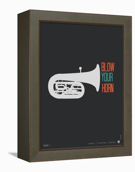 Blow Your Horn Poster-NaxArt-Framed Stretched Canvas