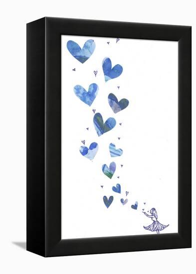 Blowing a Kiss-Elizabeth Rider-Framed Premier Image Canvas