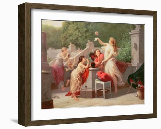 Blowing Bubbles, 1883-Henri Pierre Picou-Framed Giclee Print