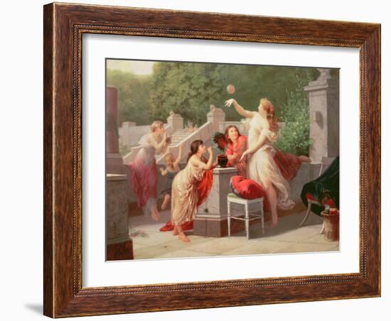 Blowing Bubbles, 1883-Henri Pierre Picou-Framed Giclee Print