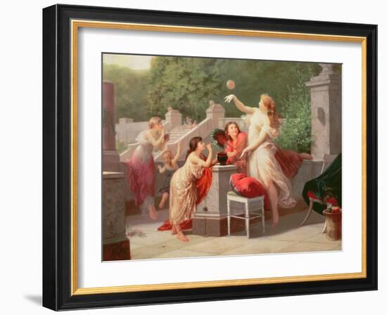 Blowing Bubbles, 1883-Henri Pierre Picou-Framed Giclee Print