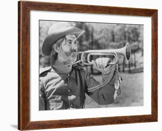 Blowing Reveille-null-Framed Photo