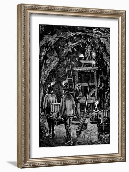 Blowing Up Flood Rock, 1885-null-Framed Giclee Print