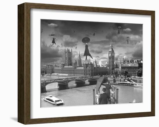 Blown Away BW-Thomas Barbey-Framed Giclee Print