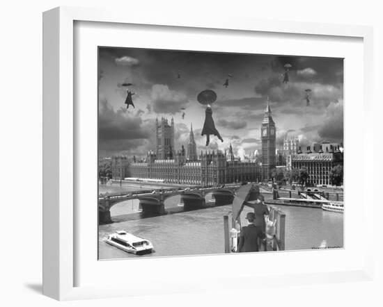 Blown Away BW-Thomas Barbey-Framed Giclee Print