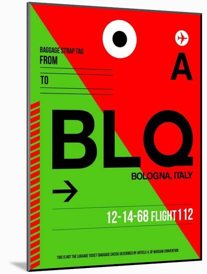 BLQ Bologna Luggage Tag I-NaxArt-Mounted Art Print