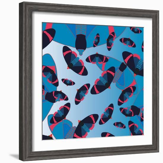 Blu Bombs-Belen Mena-Framed Giclee Print