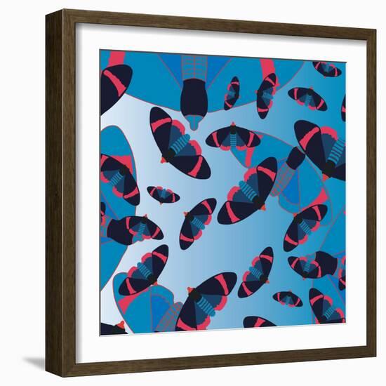 Blu Bombs-Belen Mena-Framed Giclee Print