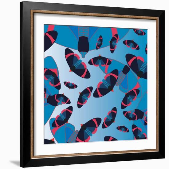 Blu Bombs-Belen Mena-Framed Giclee Print