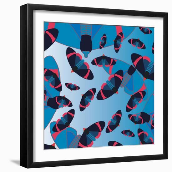 Blu Bombs-Belen Mena-Framed Giclee Print