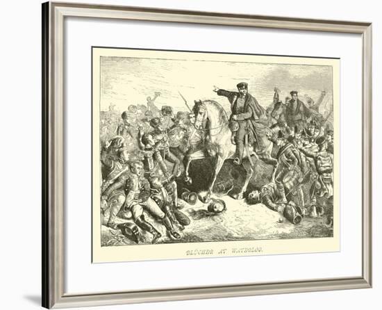 Blucher at Waterloo-null-Framed Giclee Print