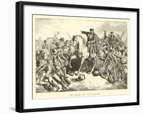 Blucher at Waterloo-null-Framed Giclee Print