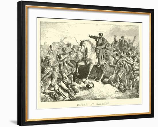 Blucher at Waterloo-null-Framed Giclee Print