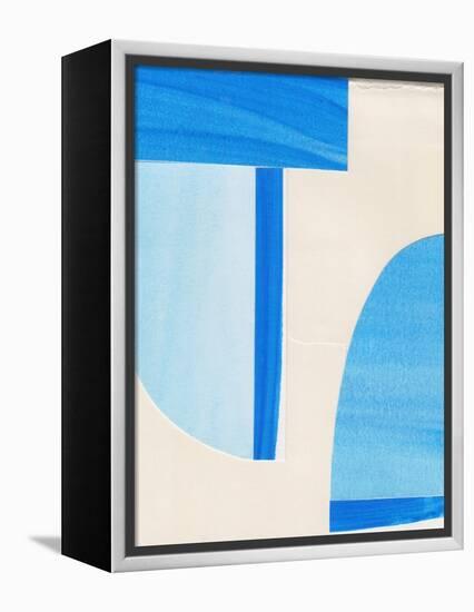 Blue Abstract Collage-Alisa Galitsyna-Framed Premier Image Canvas