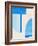 Blue Abstract Collage-Alisa Galitsyna-Framed Giclee Print