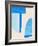 Blue Abstract Collage-Alisa Galitsyna-Framed Giclee Print