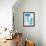 Blue Abstract Collage-Alisa Galitsyna-Framed Giclee Print displayed on a wall