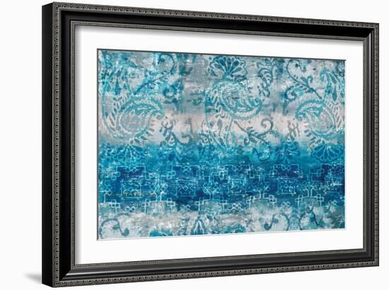 Blue Abstract Elegance II-Eva Watts-Framed Art Print