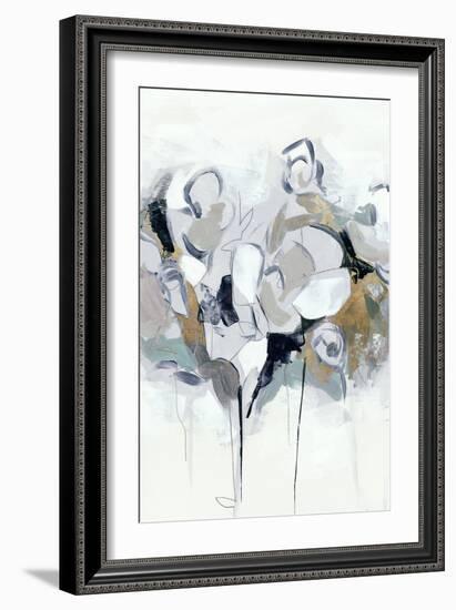 Blue Abstract Florals I-PI Studio-Framed Art Print