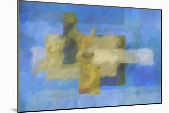 Blue Abstract Painting-Cora Niele-Mounted Giclee Print