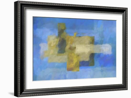 Blue Abstract Painting-Cora Niele-Framed Giclee Print