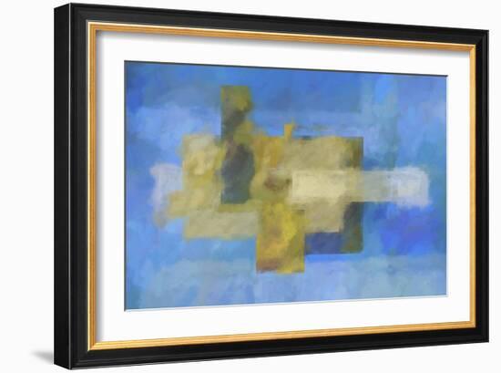 Blue Abstract Painting-Cora Niele-Framed Giclee Print