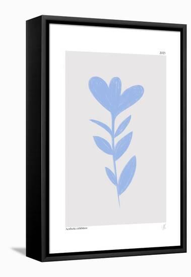 Blue Abstract Plant-Anne-Marie Volfova-Framed Premier Image Canvas