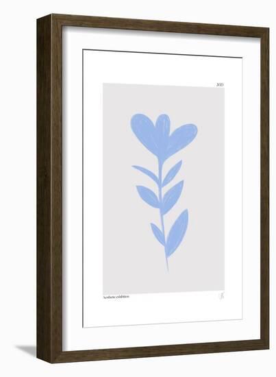 Blue Abstract Plant-Anne-Marie Volfova-Framed Giclee Print
