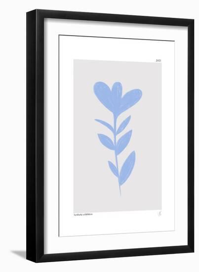 Blue Abstract Plant-Anne-Marie Volfova-Framed Giclee Print