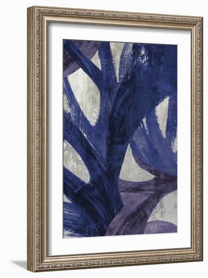 Blue Abstraction I-PI Studio-Framed Art Print