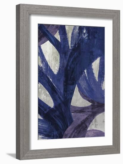 Blue Abstraction I-PI Studio-Framed Art Print