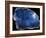 Blue Agate Marble-Jace Grey-Framed Art Print