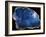 Blue Agate Marble-Jace Grey-Framed Art Print