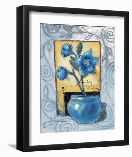 Blue Amaryllis-Joadoor-Framed Art Print