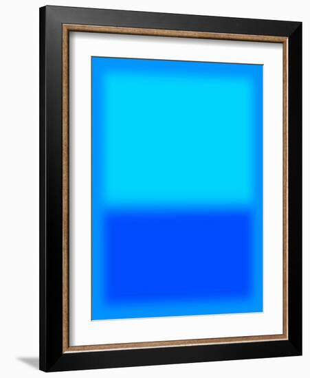 Blue and Aqua-Shelley Lake-Framed Art Print