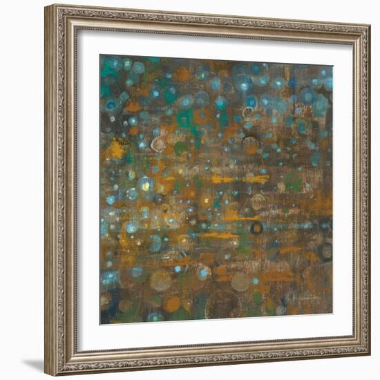 Blue and Bronze Dots X-Danhui Nai-Framed Art Print