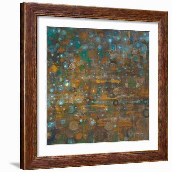 Blue and Bronze Dots X-Danhui Nai-Framed Art Print